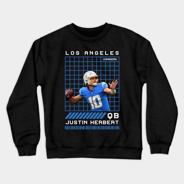 JUSTIN HERBERT - QB - LOS ANGELES CHARGERS Crewneck Sweatshirt by Mudahan Muncul 2022